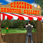 Strzelaj celnie z kuszy w grze online 🎯 Crossbow Shooting Gallery