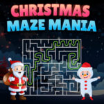Gra Christmas Maze Mania 🎄 Poruszaj się po świątecznym labiryncie!