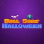 Sortowanie kolorowych kulek w upiornej grze 🎃 Ball Sort Halloween