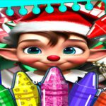 Gra kolorowanie świątecznej magii 🎅 Christmas Elves Coloring Game
