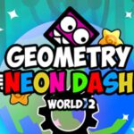Ulepszona wersja gry Geometry neon dash world 2