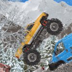 Samochodowe zimowe wyzwania w grze 🚗 Hard Wheels Winter 2