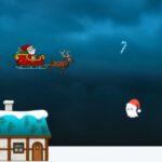 Gra z Mikołajem Santa Flight Game 🎁 Kontroluj sanie Mikołaja!