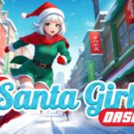 Gra Santa Girl Dash 🎅 Wyścig Świętego Mikołaja!
