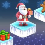 Świąteczna zimowa gra z Mikołajem 🎅 Santa Ice Jump ❄️ Skacz po platformach!