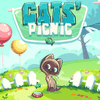 Logiczne układanki puzzli w grze Cats Picnic