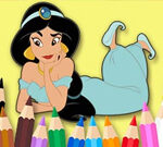 Gra online 🎨 Coloring Book: Princess-jasmine